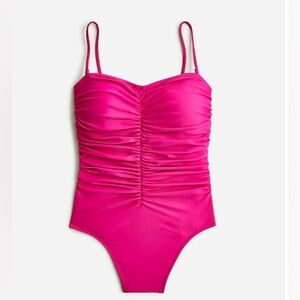 J. Crew Ruched Sweetheart One Piece